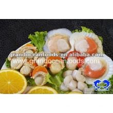 frozen scallop meat with roe and frill,IQF